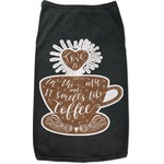 Coffee Lover Black Pet Shirt (Personalized)