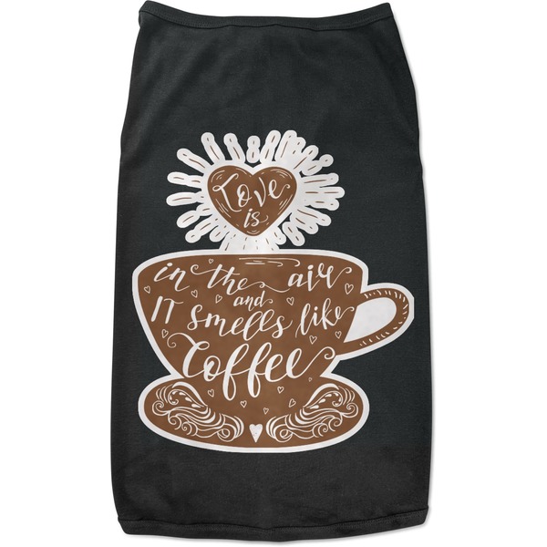 Custom Coffee Lover Black Pet Shirt - L