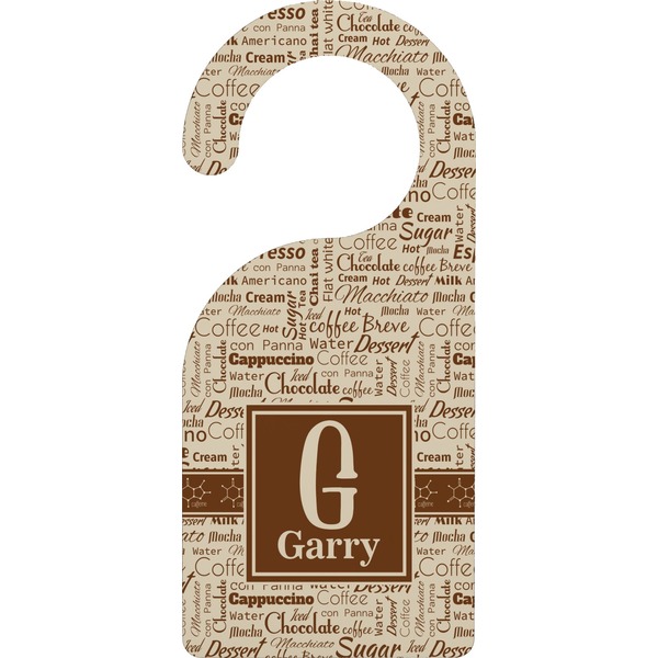 Custom Coffee Lover Door Hanger (Personalized)