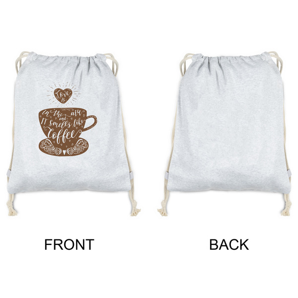 Coffee Lover Drawstring Backpacks - Sweatshirt Fleece - Single Sided - APPROVAL