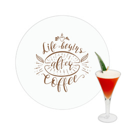 Coffee Lover Printed Drink Topper -  2.5"