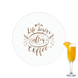 Coffee Lover Printed Drink Topper - 2.15"