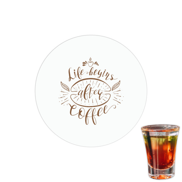 Custom Coffee Lover Printed Drink Topper - 1.5"