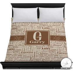 Coffee Lover Duvet Cover - Full / Queen (Personalized)