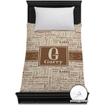 Coffee Lover Duvet Cover - Twin XL (Personalized)