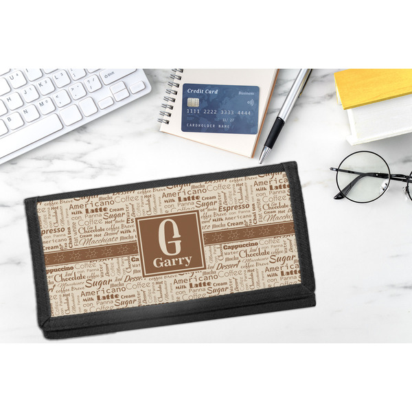 Coffee Lover DyeTrans Checkbook Cover - LIFESTYLE