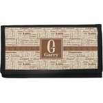 Coffee Lover Canvas Checkbook Cover (Personalized)