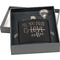 Coffee Lover Engraved Black Flask Gift Set