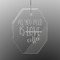 Coffee Lover Engraved Glass Ornaments - Octagon