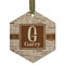 Coffee Lover Frosted Glass Ornament - Hexagon