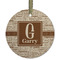 Coffee Lover Frosted Glass Ornament - Round