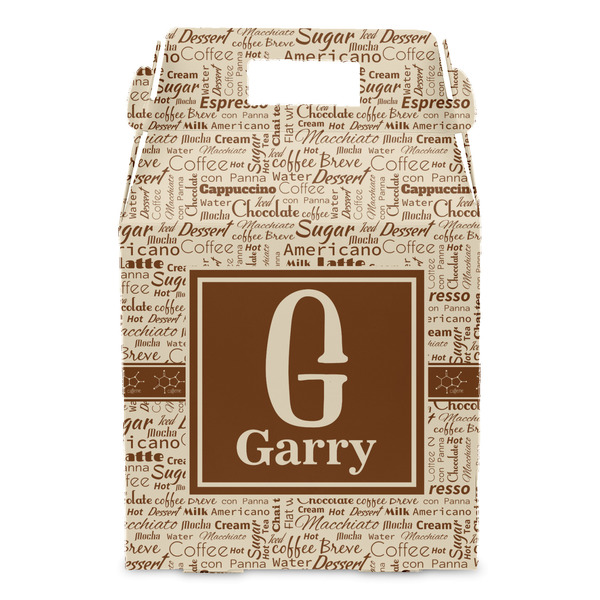 Coffee Lover Gable Favor Box - Front