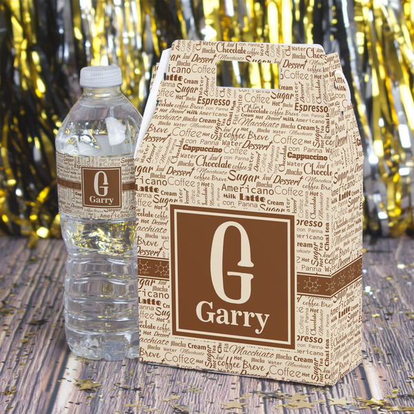 Coffee Lover Gable Favor Box - In Context