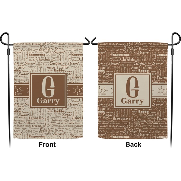 Coffee Lover Garden Flag - Double Sided Front and Back