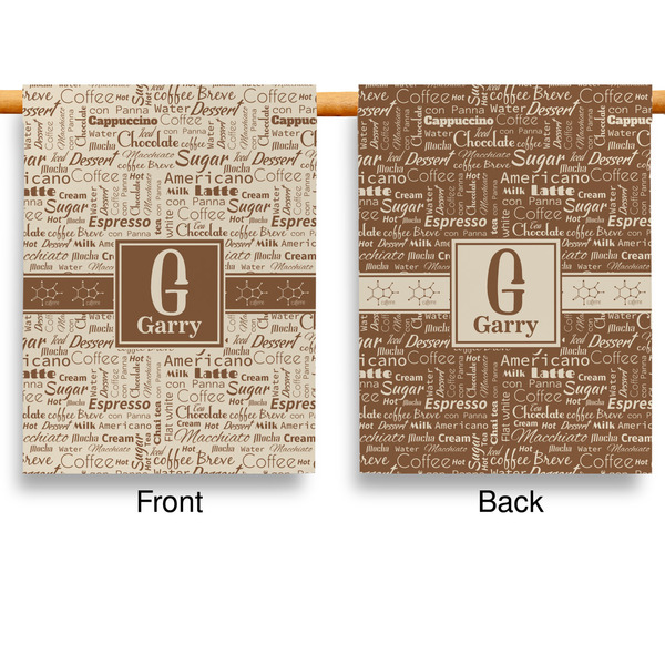Coffee Lover Garden Flags - Large - Double Sided - APPROVAL