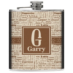 Coffee Lover Genuine Leather Flask (Personalized)