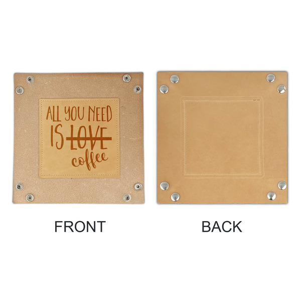Coffee Lover Genuine Leather Valet Trays - APPROVAL