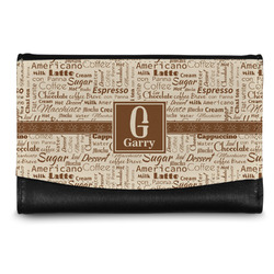 Coffee Lover Genuine Leather Women's Wallet - Small (Personalized)