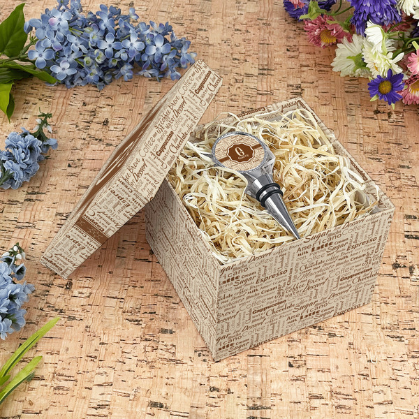 Coffee Lover Gift Boxes with Lid - Canvas Wrapped - Medium - In Context