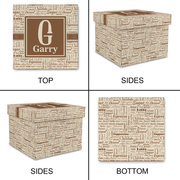 Coffee Lover Gift Boxes with Lid - Canvas Wrapped - Small - Approval