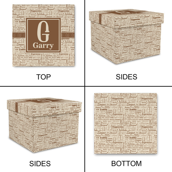 Coffee Lover Gift Boxes with Lid - Canvas Wrapped - X-Large - Approval