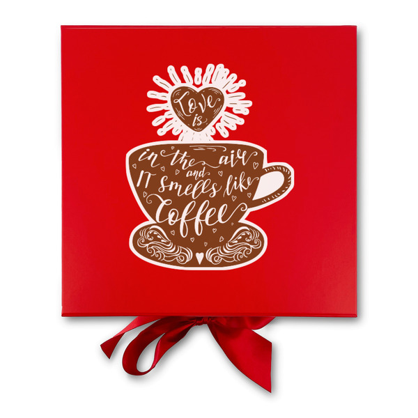 Coffee Lover Gift Boxes with Magnetic Lid - Red - Approval