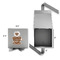 Coffee Lover Gift Boxes with Magnetic Lid - Silver - Open & Closed