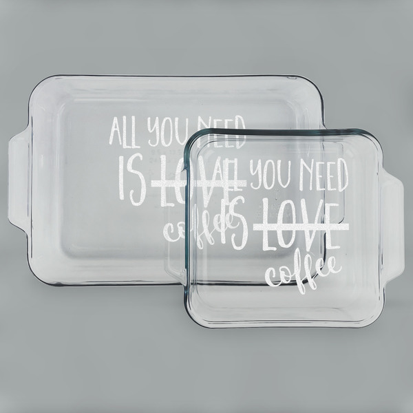 Coffee Lover Glass Baking Dish Set - MAIN (set)