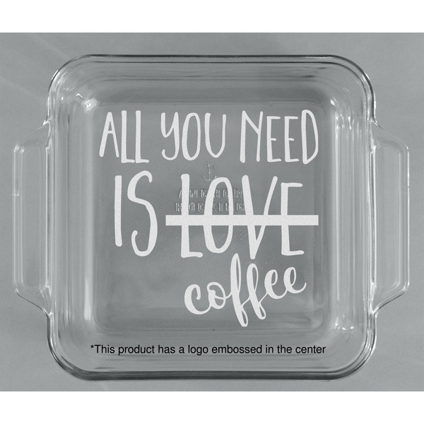 Coffee Lover Glass Cake Dish - APPROVAL (8x8)