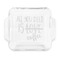 Coffee Lover Glass Cake Dish - APPROVAL (8x8)