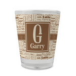 Coffee Lover Glass Shot Glass - 1.5 oz - Set of 4 (Personalized)