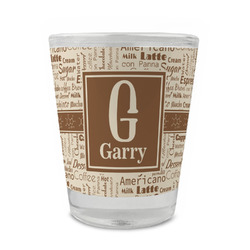 Coffee Lover Glass Shot Glass - 1.5 oz - Single (Personalized)