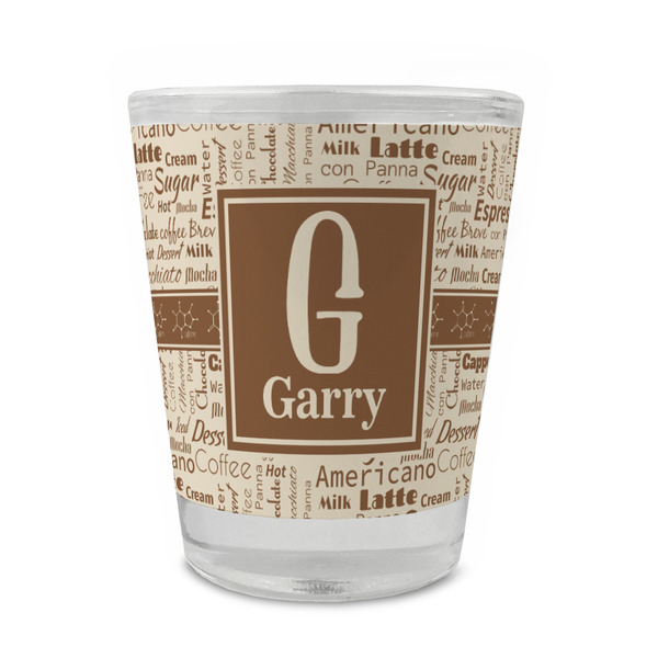 Custom Coffee Lover Glass Shot Glass - 1.5 oz - Set of 4 (Personalized)