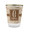Coffee Lover Glass Shot Glass - With gold rim - FRONT