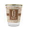 Coffee Lover Glass Shot Glass - 1.5 oz - with Gold Rim - Set of 4 (Personalized)