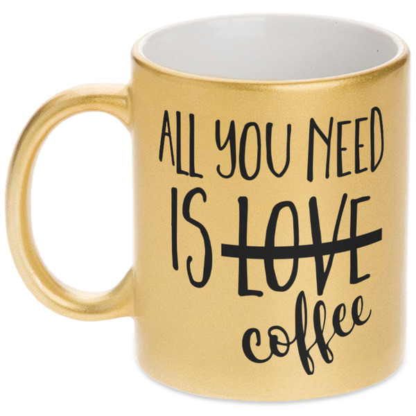 Custom Coffee Lover Metallic Mug