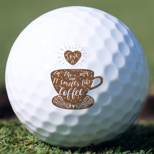 Custom Coffee Lover Golf Balls - Titleist Pro V1 - Set of 3