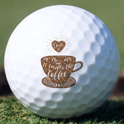Coffee Lover Golf Balls - Non-Branded - Set of 12