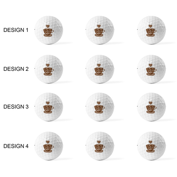 Coffee Lover Golf Balls - Titleist - Set of 12 - APPROVAL