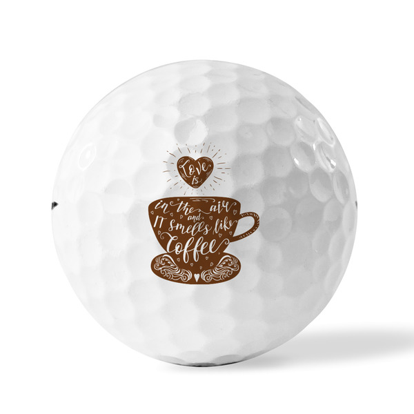 Coffee Lover Golf Balls - Titleist - Set of 3 - FRONT
