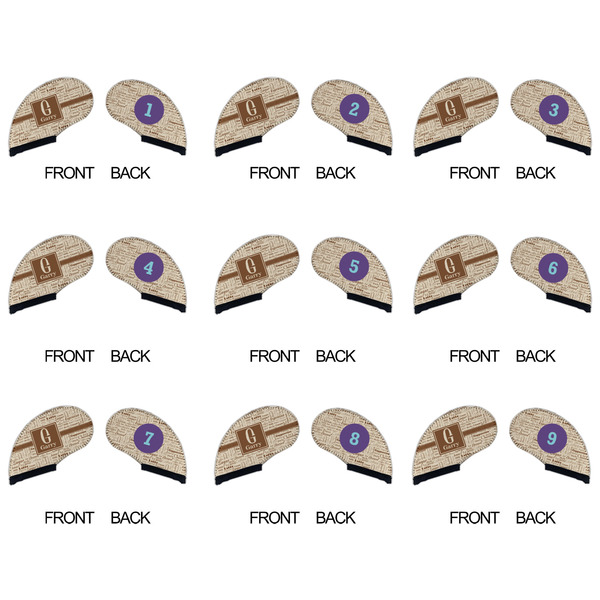 Coffee Lover Golf Club Covers - APPROVAL (set of 9)