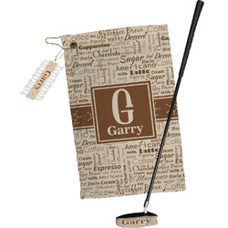 Coffee Lover Golf Towel Gift Set (Personalized)