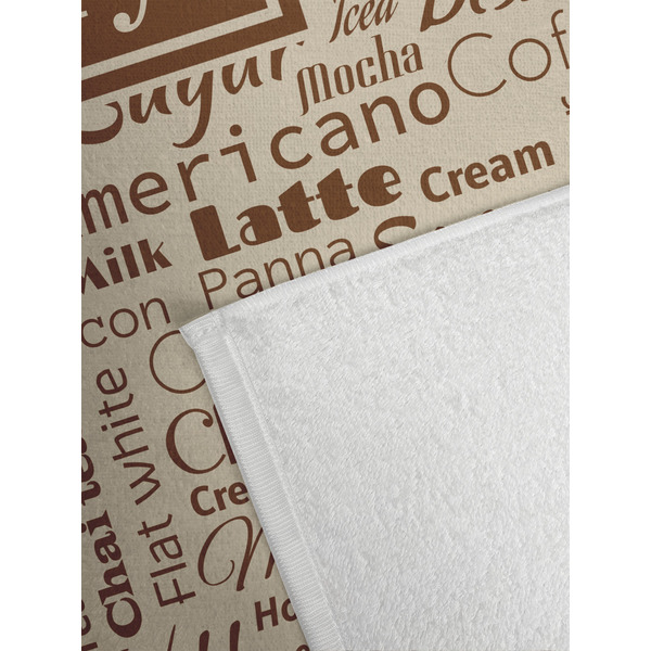 Coffee Lover Golf Towel - Detail