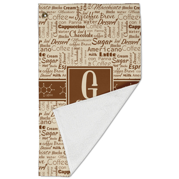 Coffee Lover Golf Towel - Folded (Large)