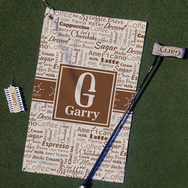 Custom Coffee Lover Golf Towel Gift Set (Personalized)