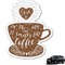 Coffee Lover Graphic Car Decal