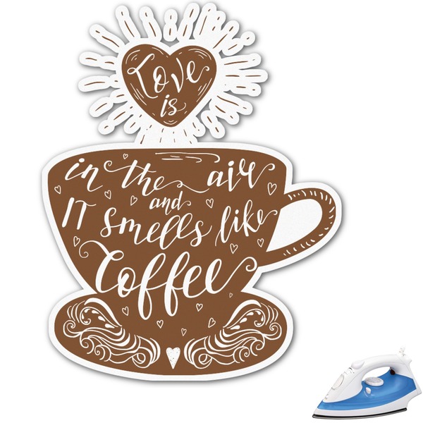 Custom Coffee Lover Graphic Iron On Transfer