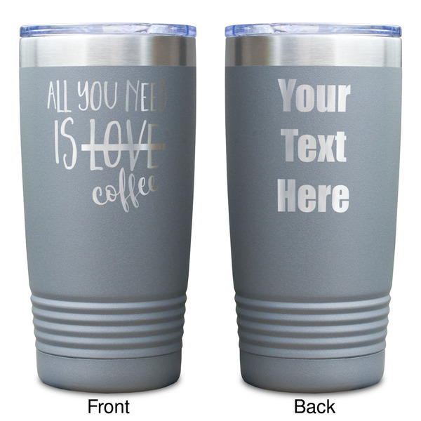 Coffee Lover Gray Polar Camel Tumbler - 20oz - Double Sided - Approval