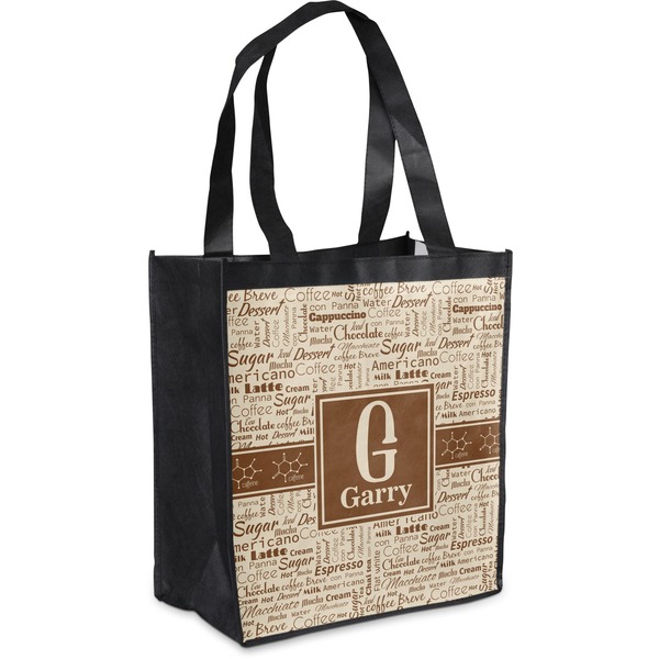 Custom Coffee Lover Grocery Bag (Personalized)