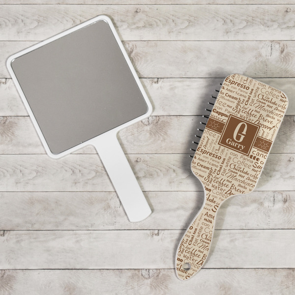 Coffee Lover Hair Brush - In Context